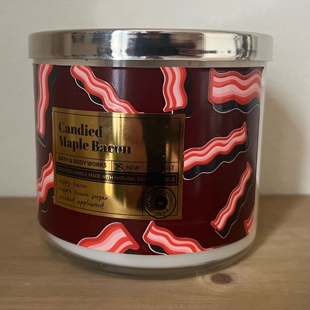 BBW Candied Maple Bacon 3-Wick Candle